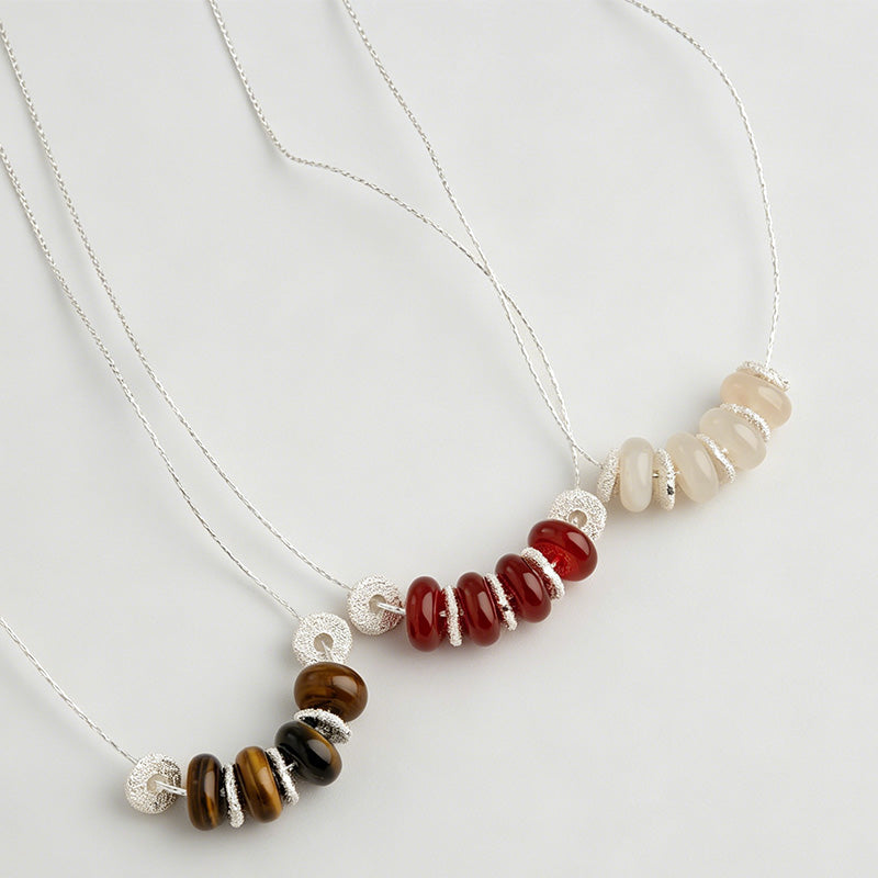 Modern Minimalist Beaded Agate - Shopdayla Wholesale - #9682