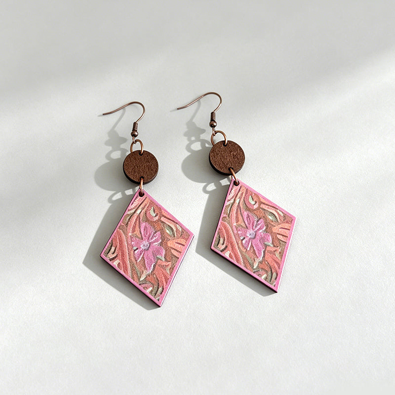Bohemian Retro Wood Rhombus Wo - Shopdayla Wholesale - #7218