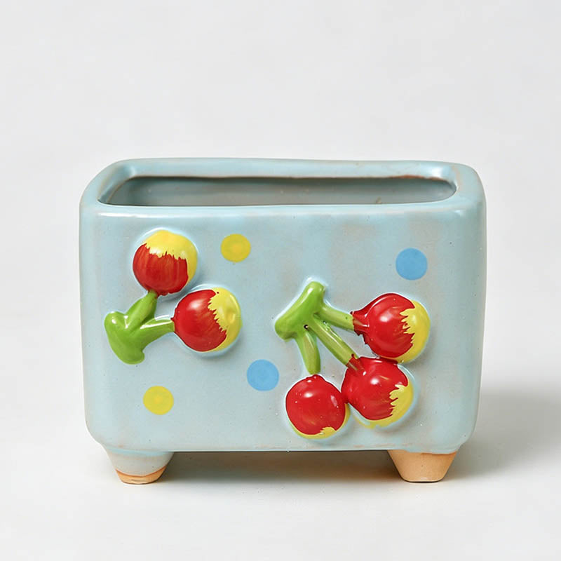 Embossed Fruit Ceramic Succule - Shopdayla Wholesale - #9810