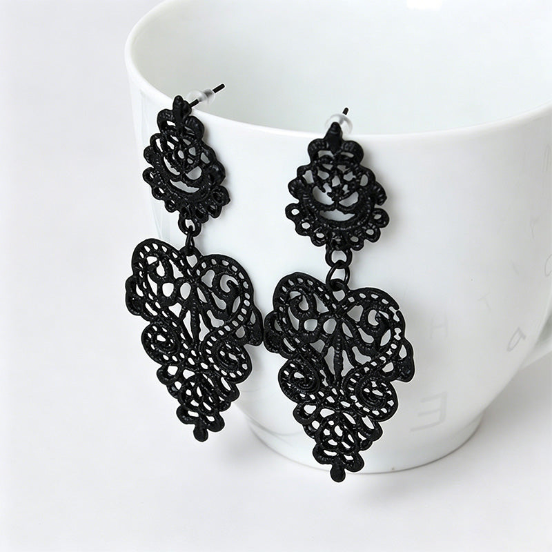 Boho Stone Hollow-out Geometric Statement Earrings