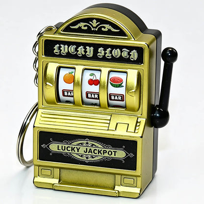 Retro Fruit Slot Machine Keychain