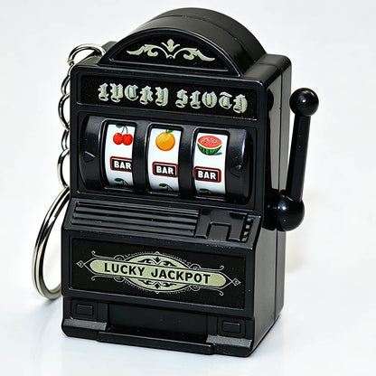 Retro Fruit Slot Machine Keychain