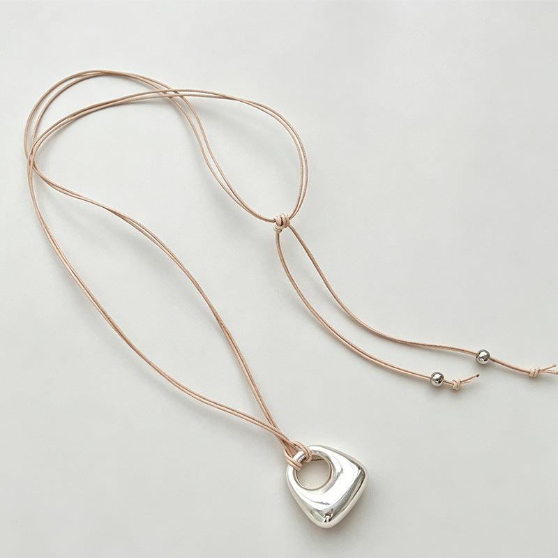 Modern Stylish Mini Bag Lock Copper Necklace