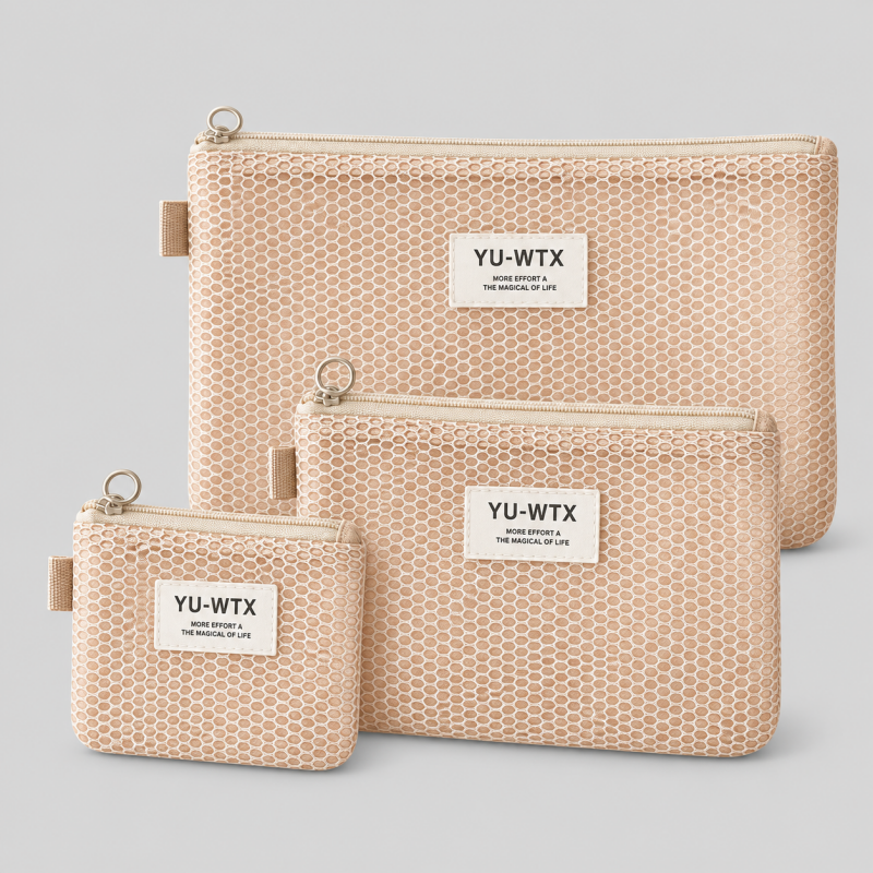 Mesh Travel Makeup Pouches Storage