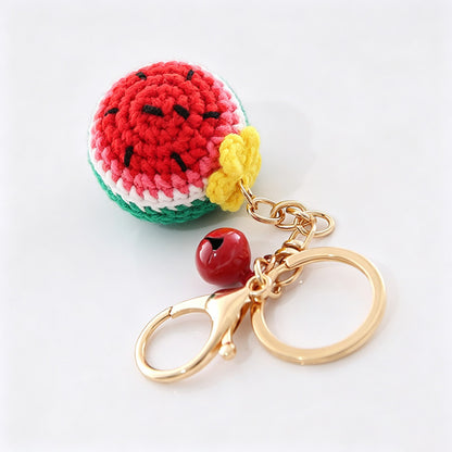 Fruit Crochet Keychain Bag Charm