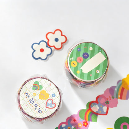 Die‑Cut Washi Tape Small Pattern Stickers