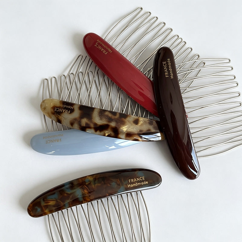 Oval Hair Insert Comb with Teeth