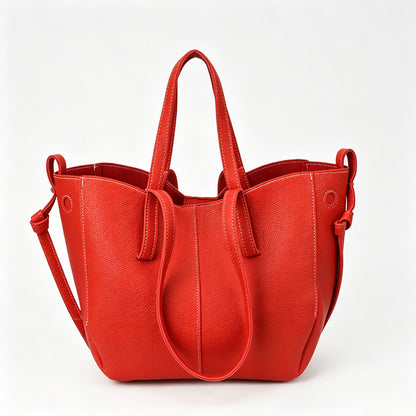 Large Faux PU Tote Shoulder Bag
