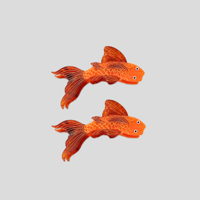 Koi Fish Acetate Hair Claw