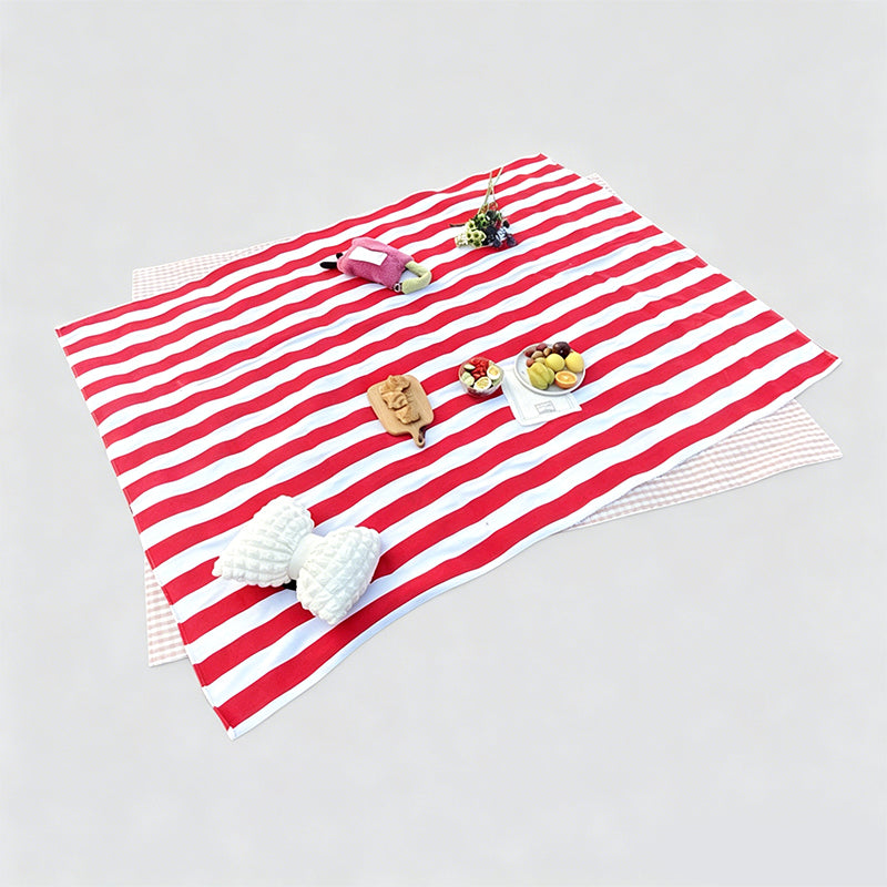 Durable PVC Polyester Portable Striped Outdoor Picnic Blanket