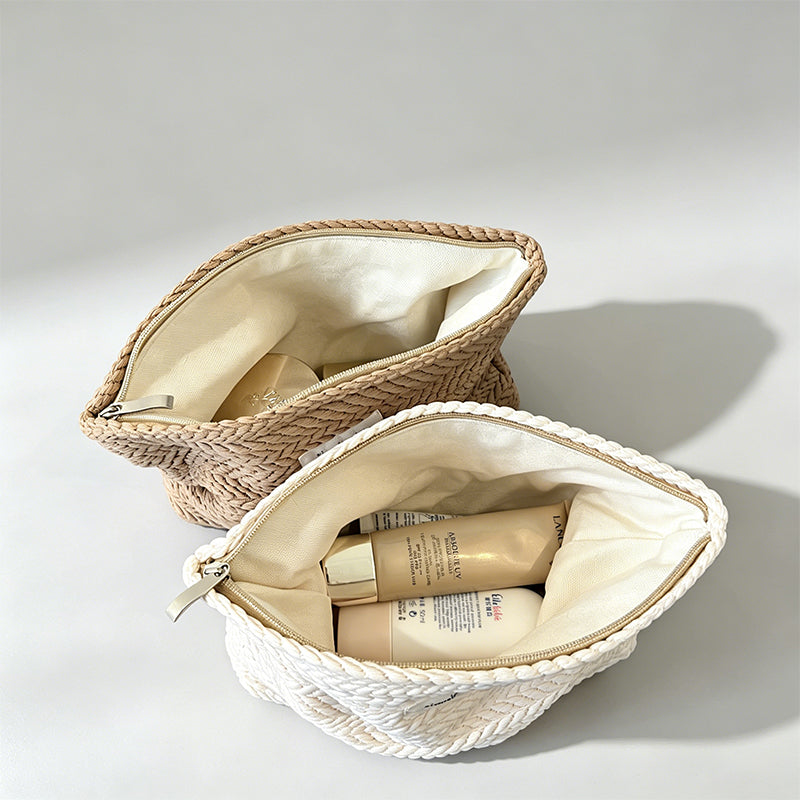 Stylish Canvas Geometric Ethnic Cosmetic Bag Pouch