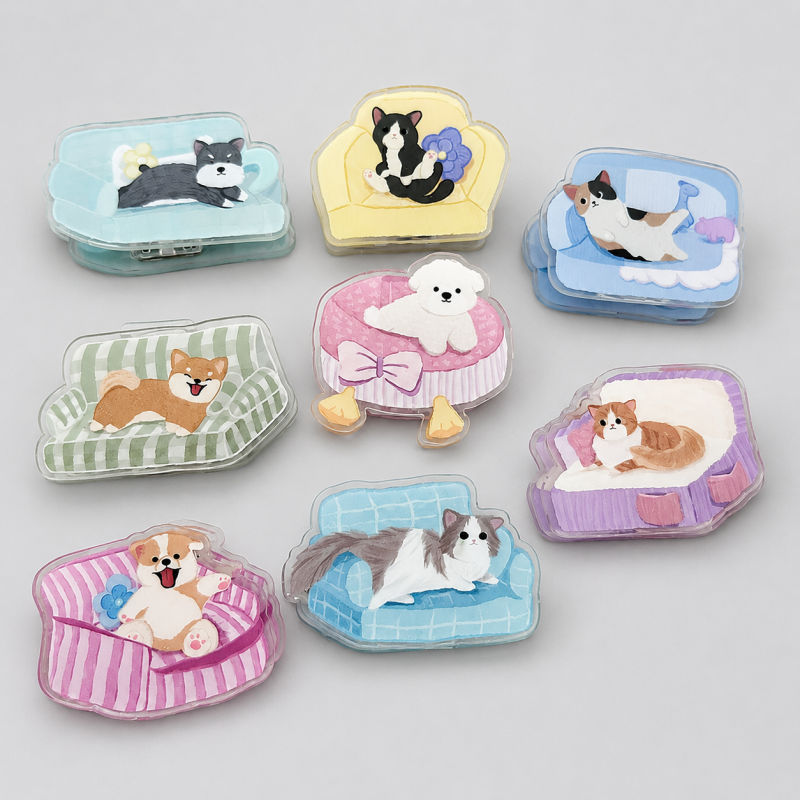 Animal On Sofa Pattern Sealing Clip
