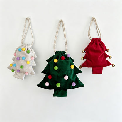 Christmas Tree Drawstring Gift Bag