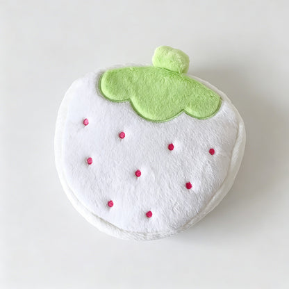 Strawberry Plush Round Pouch