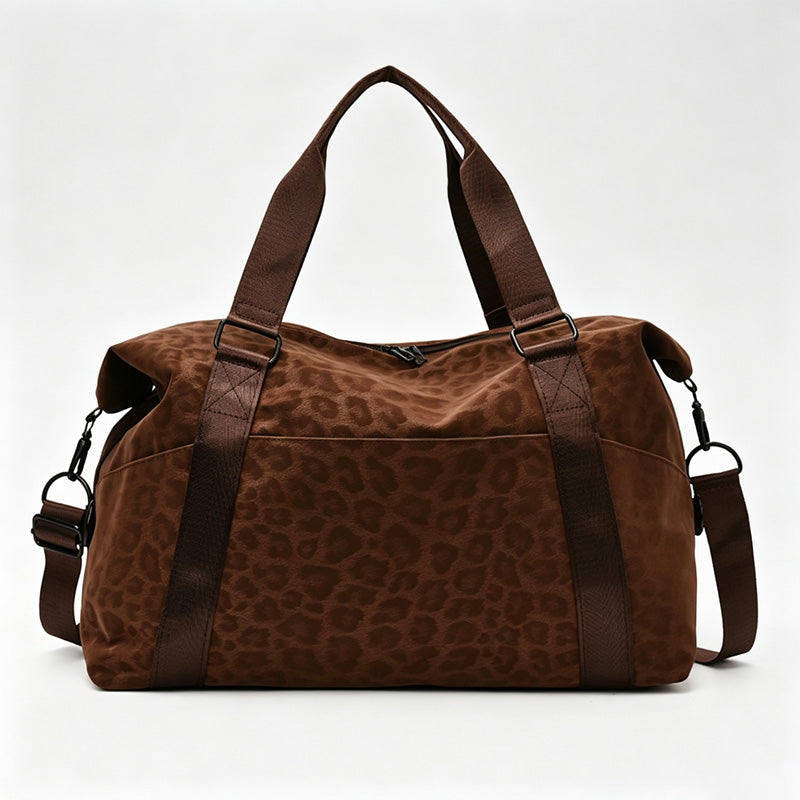 Leopard Travel Handle Bag