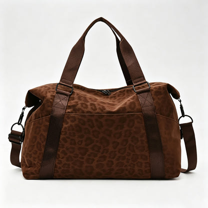 Leopard Travel Handle Bag