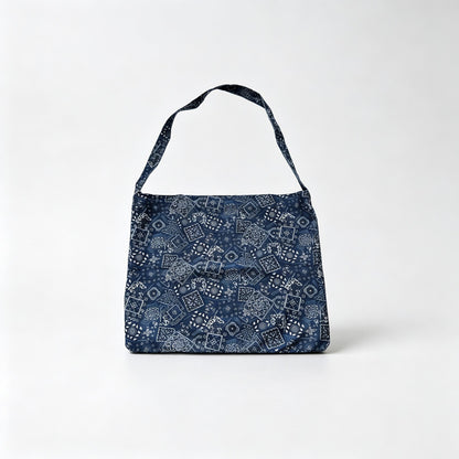 Bandana Print Open‑Top Shoulder Bag
