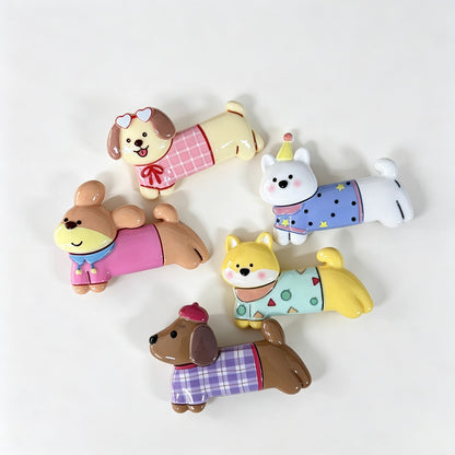 Dog Shaped Resin Fridge Magnet