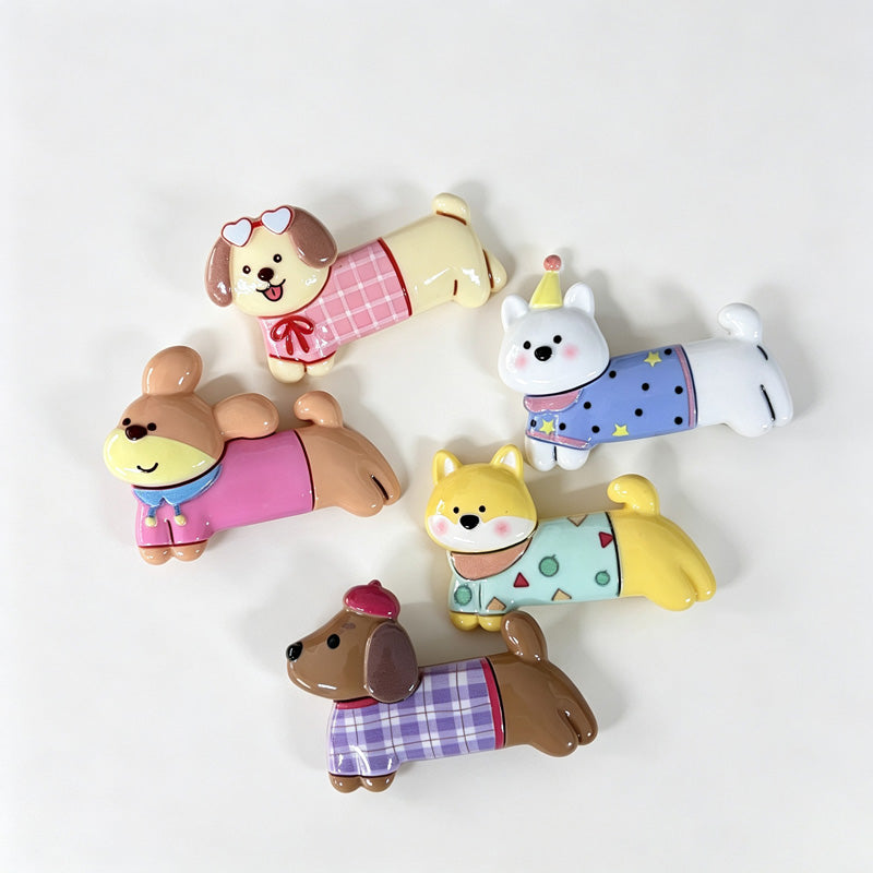 Dog Shaped Resin Fridge Magnet