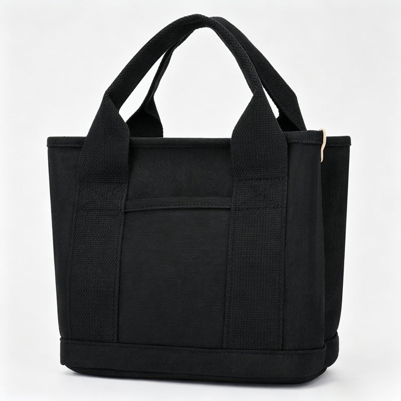 Solid Color Canvas Handle Bag