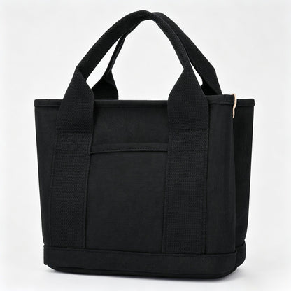 Solid Color Canvas Handle Bag
