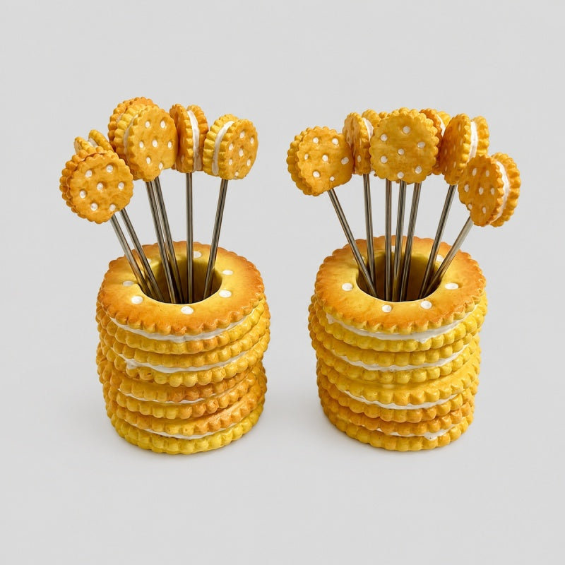 Pretzel Holder Fruit Forks