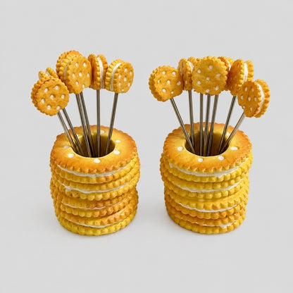 Pretzel Holder Fruit Forks
