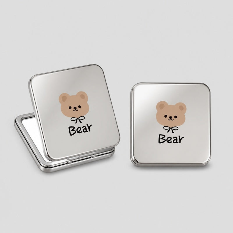 Bear Print Contact Lens Case Kit