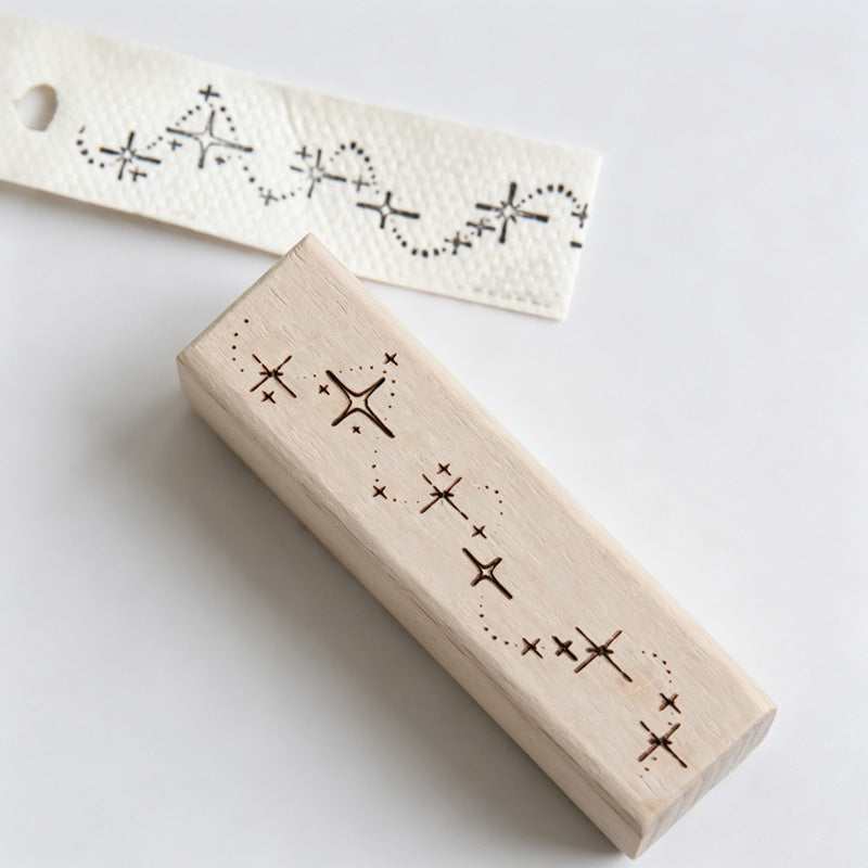 Beech Wood Rubber Stamp