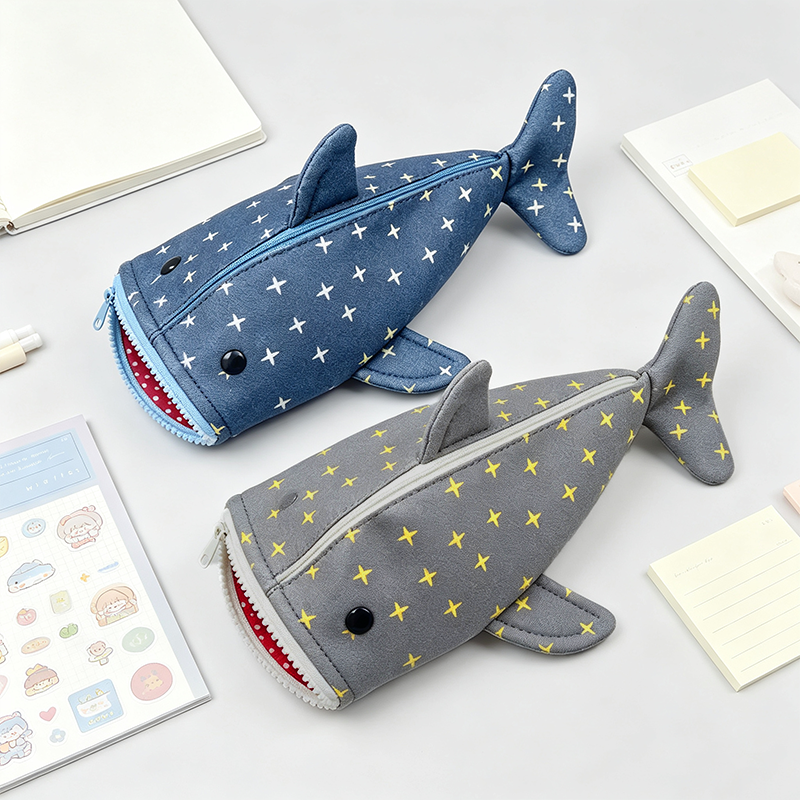 Shark‑Shaped Pencil Case