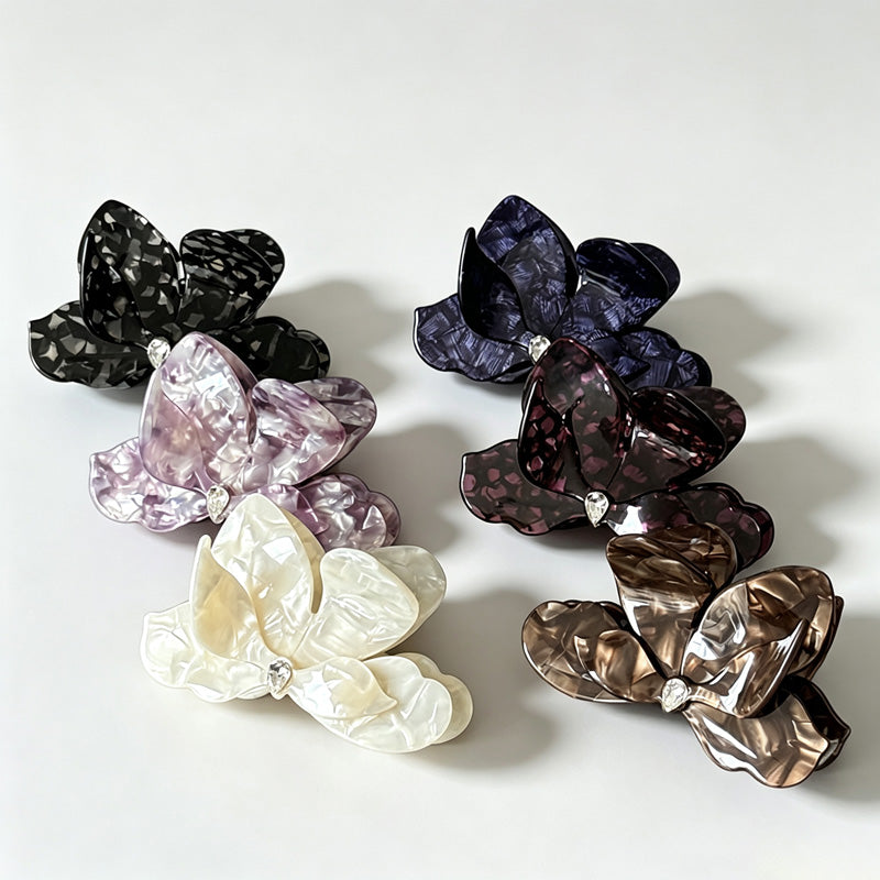 3D Flower Acetate Large Hair Claw