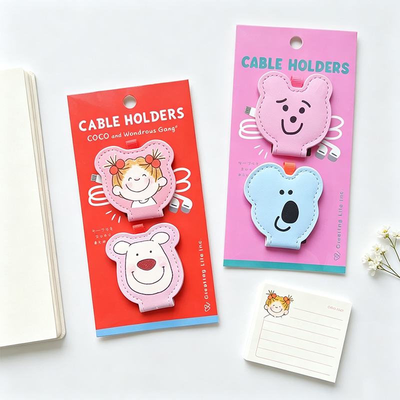 Print Snap Button Storage Cable Holder