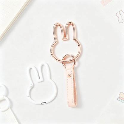 Rabbit Head Metal Key Charm