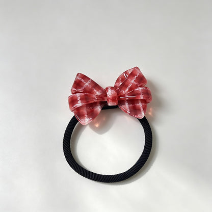 Gingham Bow Hair Tie