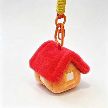 House‑Shaped Plush Keychain