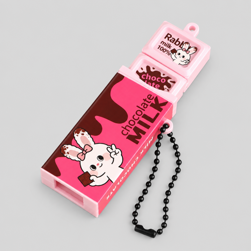 Chocolate Bar Plastic Fidget Keychain