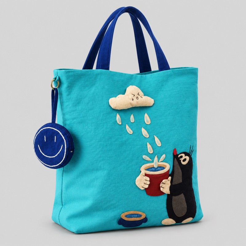 Cloud Raindrop Tote Handle Bag