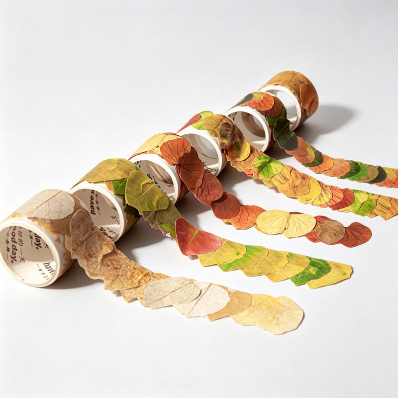 Leaf Shaped Washi Tape Roll