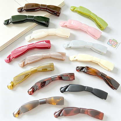 Bow Shaped PC Banana Hair Clip
