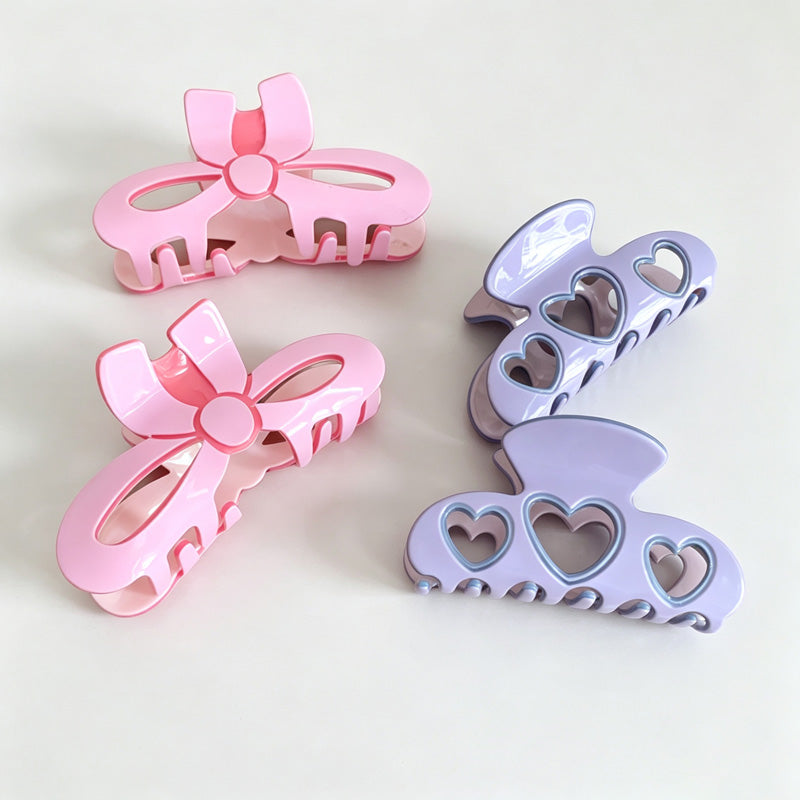 Heart Cutout Claw Clip