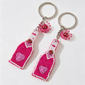 Beaded Wine Bottle Keychain Ba - Shopdayla Wholesale - #4530