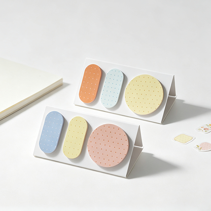 Dot Geometric Desk Stand Sticky Notes