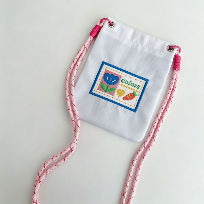 Embroidered Phone Crossbody Pouch