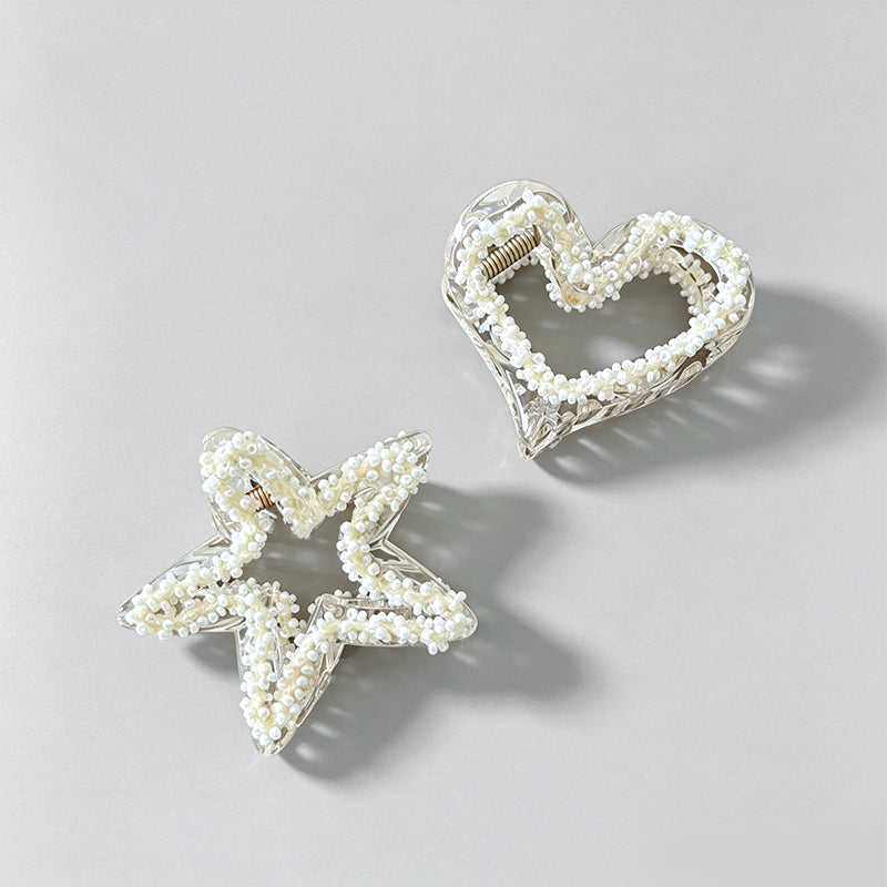 Elegant Modern Pearlescent Hea - Shopdayla Wholesale - #8706