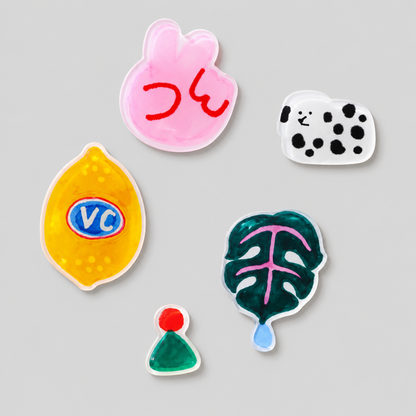 Printed Pattern Acrylic Fridge Magnet