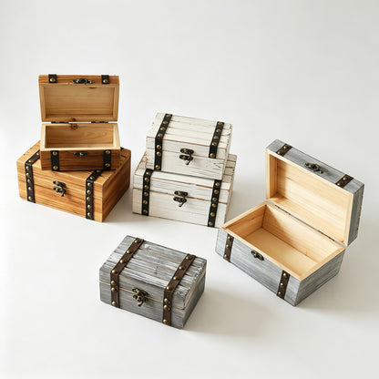 2PCS Wooden Storage Desktop Set