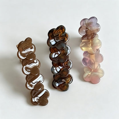 Flower‑Shaped Duckbill Hair Clips
