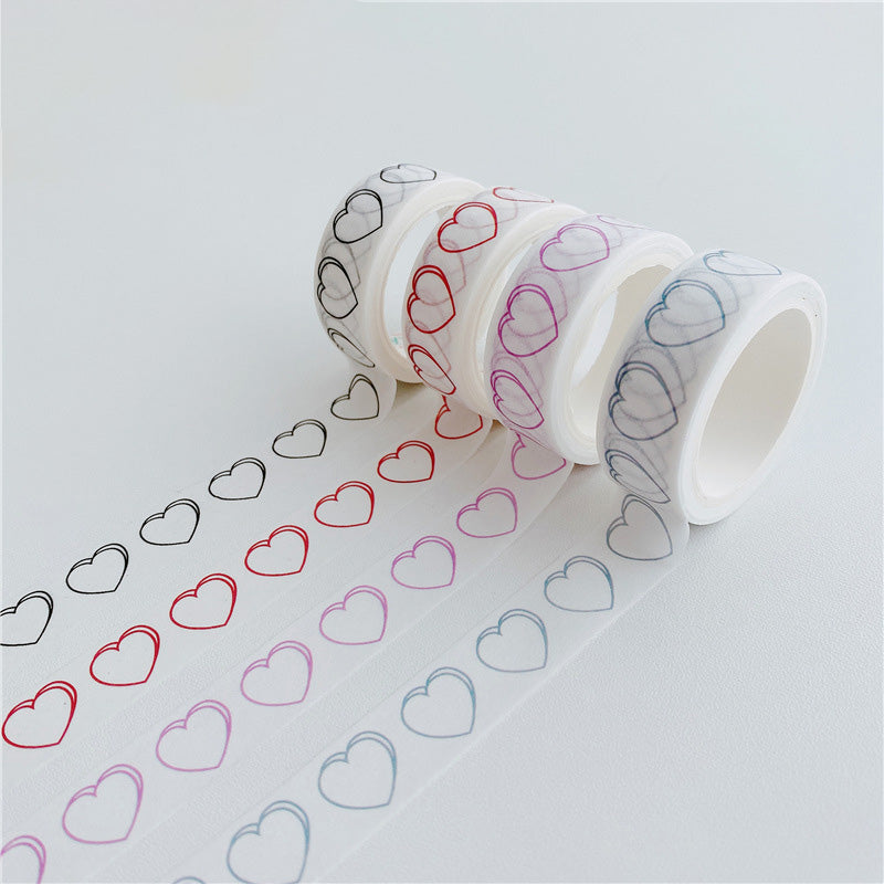 Heart Outline Washi Tape