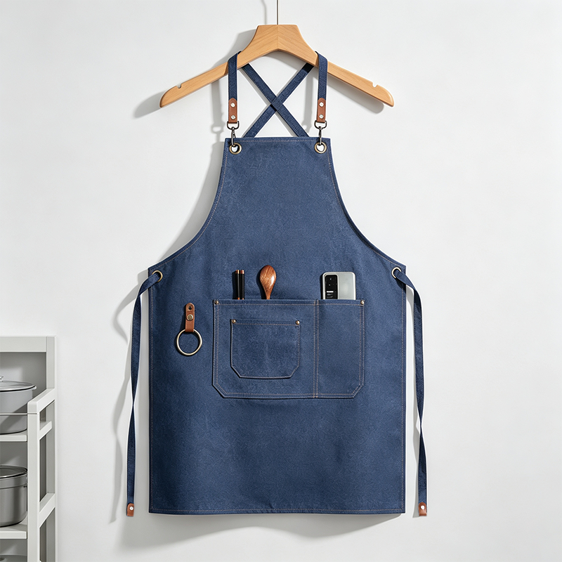 Cross‑Back Canvas Work Apron