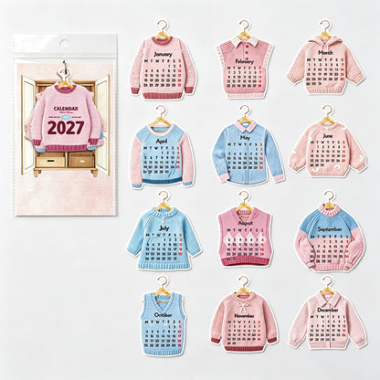 Sweater Calendar Memo Set
